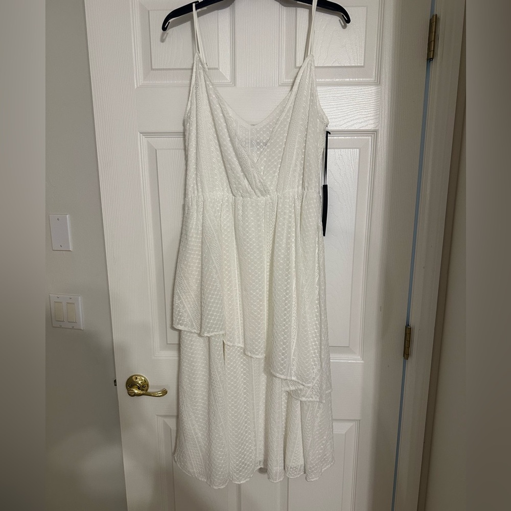 House of Harlow 1960 Asymmetrical Cream Dress